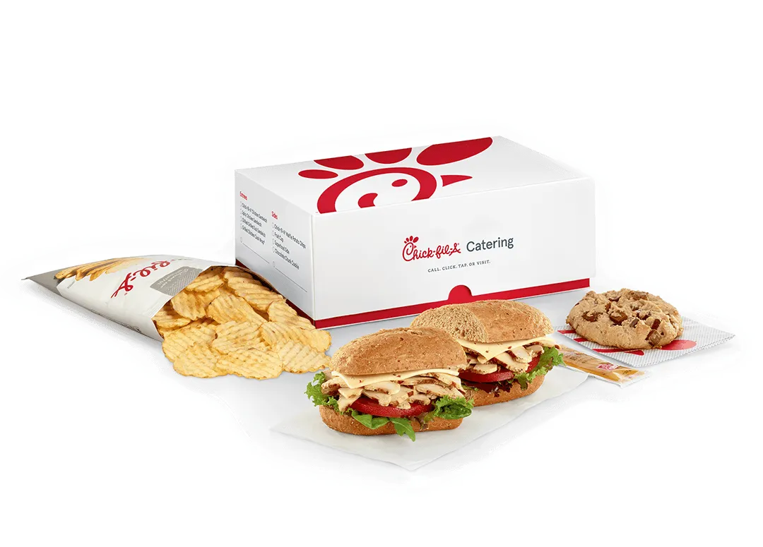 Chick-fil-A Catering Menu Prices, Pictures 2026 | Trays, PDF 40 Chick-fil-A-Chilled-Grilled-Chicken-Sub-Packaged-Meal