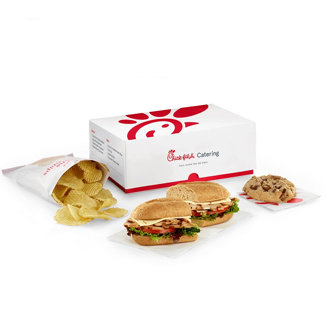 Chick-fil-A Catering Menu Prices, Pictures 2026 | Trays, PDF 41 Chick-fil-A-Spicy-Chilled-Grilled-Chicken-Sub-Sandwich-Packaged-Meal