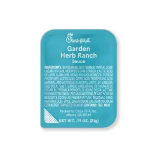 Chick-fil-A Menu with Prices, Calories, & Pictures 2026 - Updated 142 Chick-fil-A Garden Herb Ranch Sauce